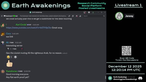 Earth Awakenings - Livestream 1 - #4205 - Live on Rumble/Youtube/X-Twitter/Twitch