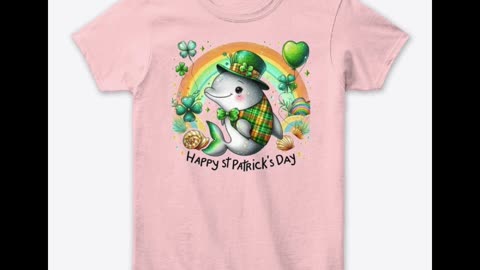 Happy St Patrick's Day Dolphin T-Shirt - Women's Classic Tee