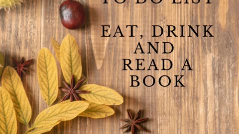 Thanksgiving to do list