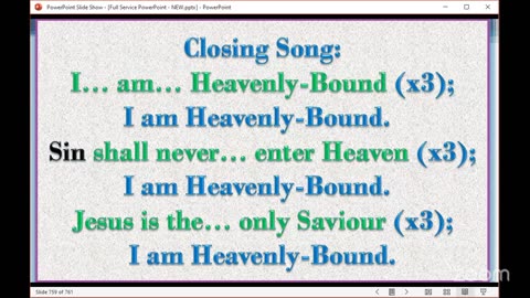 The Narrow Way Christian Church of God - BIBLE-READING and Prayer Service - Sunday 12/10/2025