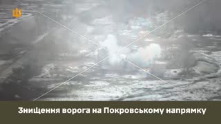 💥🔥Enemy destruction in the Pokrovsk direction.