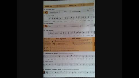 Trombone Method Page 5 of Essential Elements 2000 Book 1