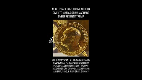 PRESIDENT TRUMP ROBBED OF NOBEL PEACE PRIZE
