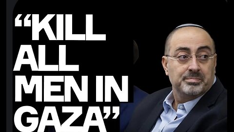 "Kill ALL MEN In Gaza": Netanyahu Ally's Genocidal Demand Gets No Media Coverage