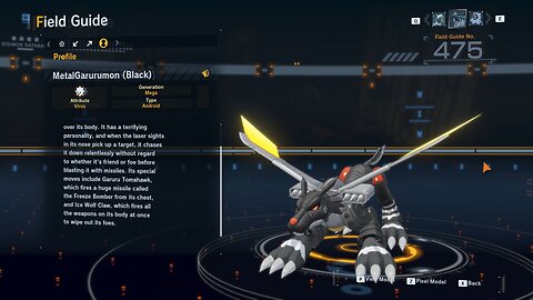 metalgarurumon (black) all digivolution/de-digivolution/profile Digimon Story Time Stranger