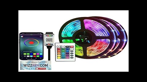 RGB LED Strip Kit 5050 Bluetooth Remote Control 5V 30 LEDs/m Adhesive Review