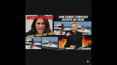 Meghan FURIOUS as John Stewart Completely DESTROYS her leaked YACHT GIRL photos online on his show