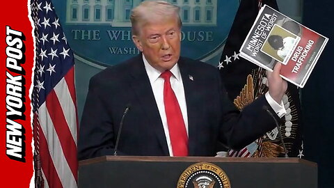 Trump displays mugshots of criminals arrested in Minnesota