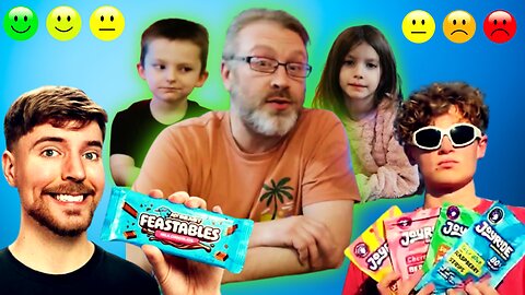 Does Mr Beast's FEASTABLES Chocolate Taste Better Than Ryan Trahan's JOYRIDE Candies?