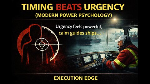 Timing Beats Urgency | Modern Power Psychology
