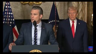 Trump Makes Announcement With Secretaries of War and the Navy