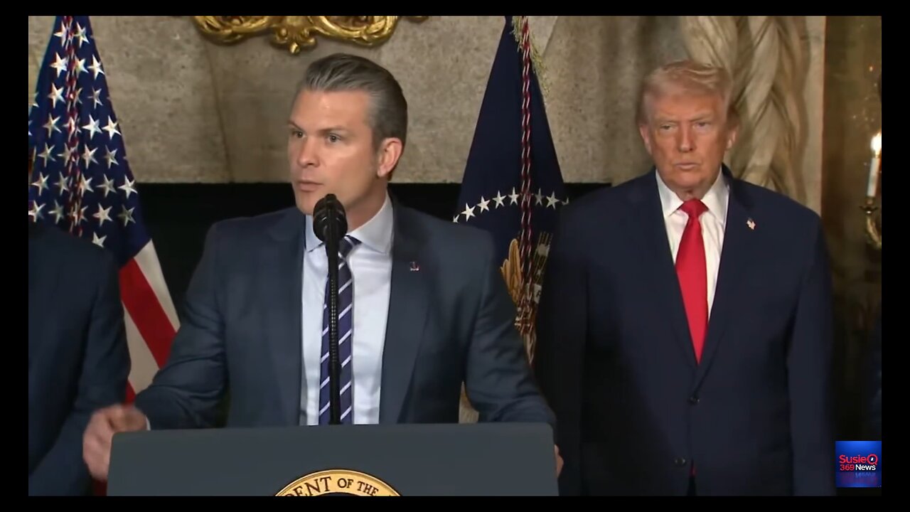 Trump Makes Announcement With Secretaries of War and the Navy