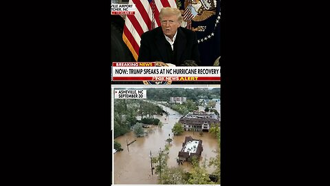 Trump Press Conference for North Carolina Hurricane Victims