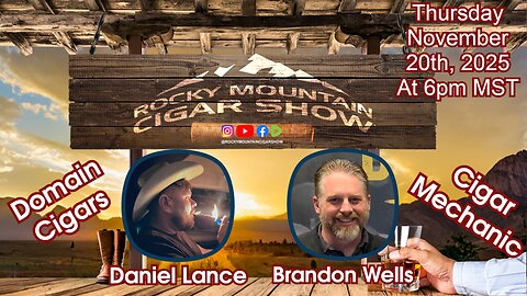 Episode 186: Daniel Lance, Domain Cigars, & Brandon Wells, Cigar Mechanic, on the show this week.