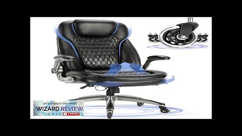 Executive Office Chair-Ergonomic Computer Desk Chair High Back Leather Chair with Padded Review