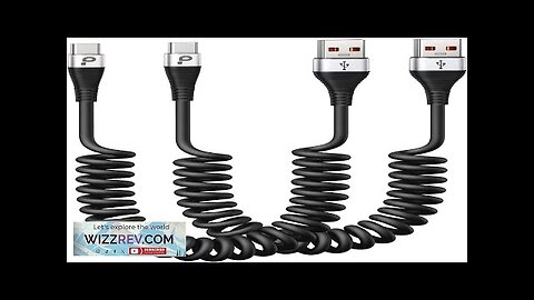 USB C Cable Fast Charging 2Pack 3ft Coiled USB A to Type Review