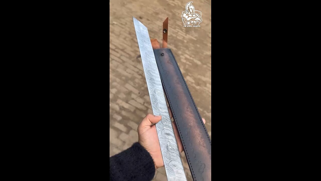 Custom Handmade Tanto Sword with Damascus Steel Blade”