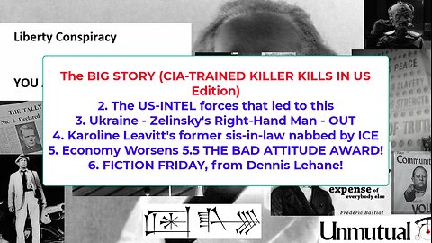 Liberty Conspiracy Live 11-28-25 CIA-Trained Shooter, Trump Insults US, Leavitt v ICE