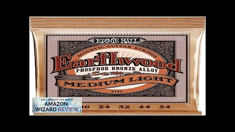 Ernie Ball Earthwood Medium Light Phosphor Bronze Acoustic Guitar Strings 12-54 Gauge Review