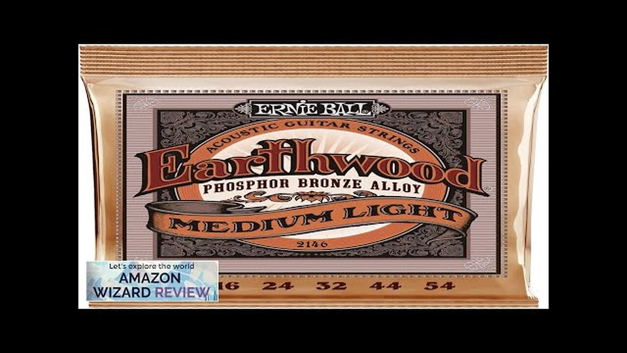 Ernie Ball Earthwood Medium Light Phosphor Bronze Acoustic Guitar Strings 12-54 Gauge Review