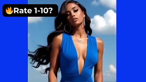 🔥 Rate Her Body in This Blue Swimsuit & Shorts 1-10? 😍 Supermodel 4K