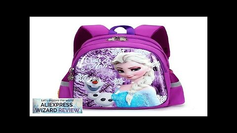 New Kindergarten School Bag Cartoon Elsa Backpack Fashion Boy Girl Baby Kids Review