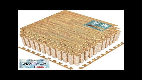 Sorbus 96 Sq. Ft. Wood Grain Floor Tiles Foam Mat EVA Interlocking Review