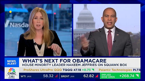 Hakeem Jeffries Gets IRATE With CNBC Host For Pressing Him On His Robotic ObamaCare Talking Points