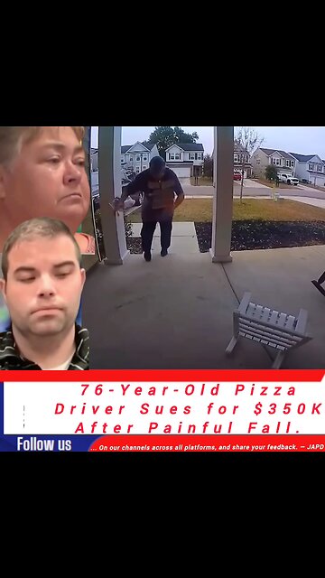 76-Year-Old Pizza Driver Sues for $350K After Painful Fall #PizzaDriver #japd