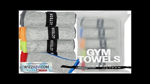 Acteon Microfiber Quick Dry Gym Towel Silver ION Odor-Free Absorbent Fiber Fast Review