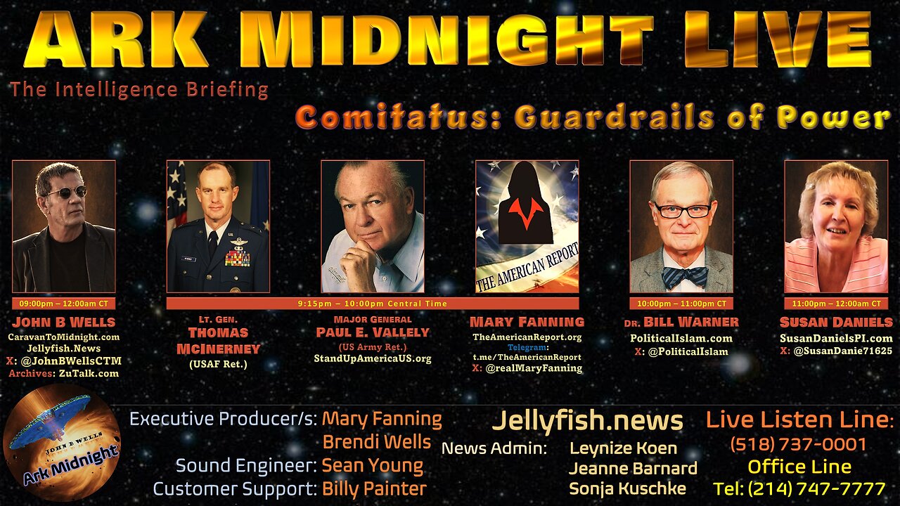 The Intelligence Briefing /Comitatus: Guardrails of Power - John B Wells LIVE
