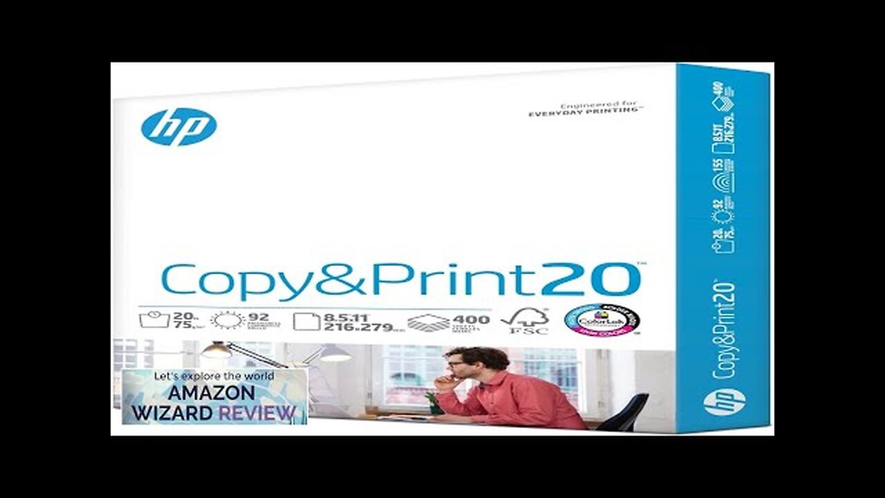 HP Printer Paper | 8.5 x 11 Paper | Copy &Print 20 ReviewB0050MRBDC