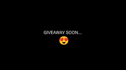 Giveaway Soon...