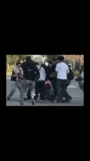 A Mob Of Black And Hispanic Youths Brutally Beat A White Man In Los Angeles