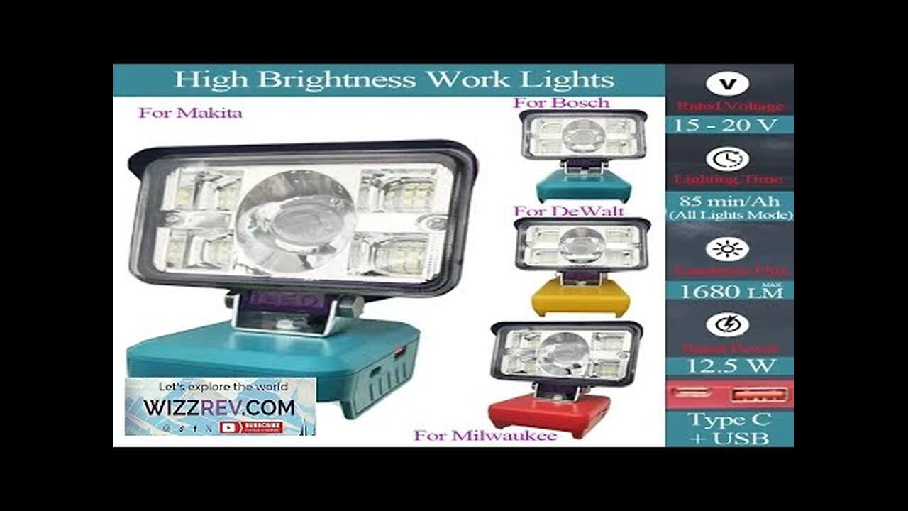 3 Inch Large Lens Car LED Work Lamp Light Torch Type C Review