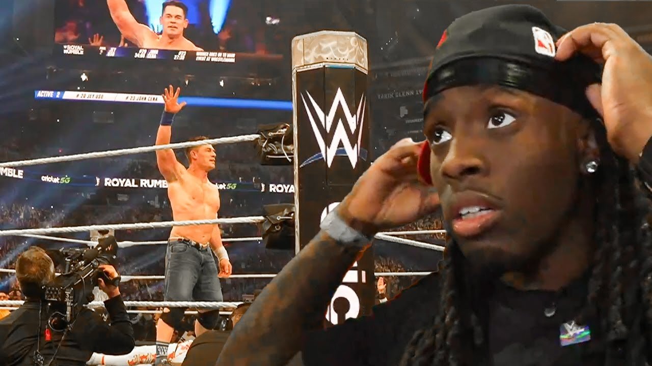 Kai Cenat Reacts to John Cena's Final WWE Royal Rumble