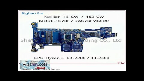 DAG7BFMB8D0 DAG7BJMB8D0 TPN-Q210 For HP Pavilion 15-CW 15Z-CW Laptop Motherboard Review