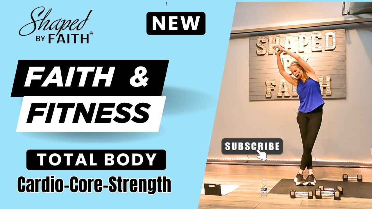 Christian Strength & Step Workout | Full Body, Core, & Wall Sits | Shaped by Faith Fitness Exercises
