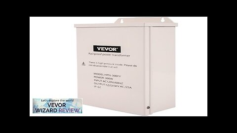 VEVOR Pool Light Transformer 300 Watt Outdoor Landscape Lighting Transformer Multi-Tap Review