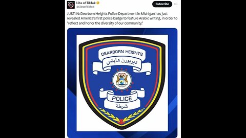 Dearborn Heights Michigan's New Police Badge With Arabic Writting?