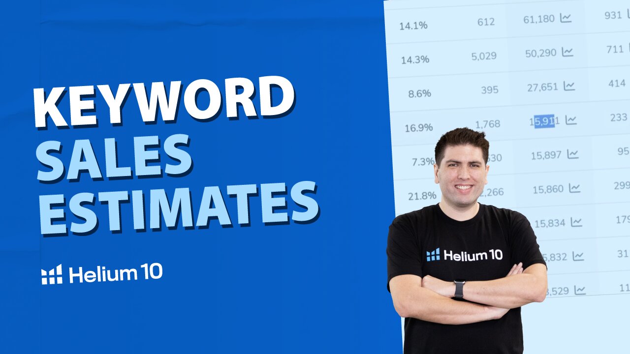 Helium 10's Keyword Sales Estimates