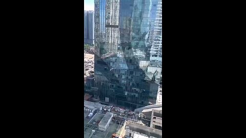High tech construction in China with drones lifting and moving heavy loads