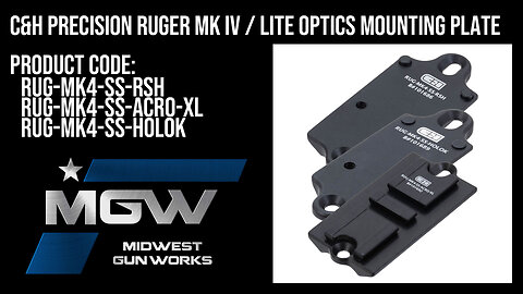 C&H Precision Ruger MK IV / Lite to Aimpoint ACRO Optics Mounting Plate