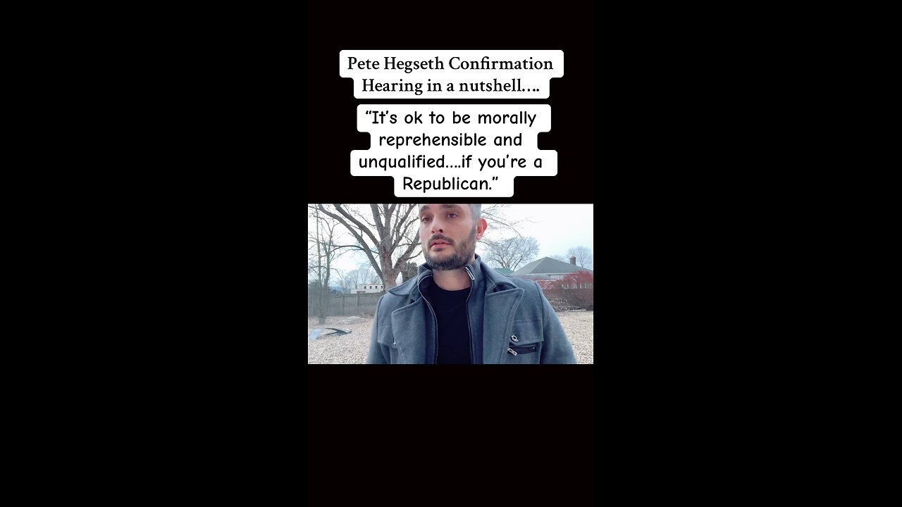 Pete Hegseth’s Confirmation Hearing in a nutshell…