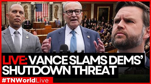 LIVE | JD Vance Slams Schumer: Democrats Threaten Government Shutdown