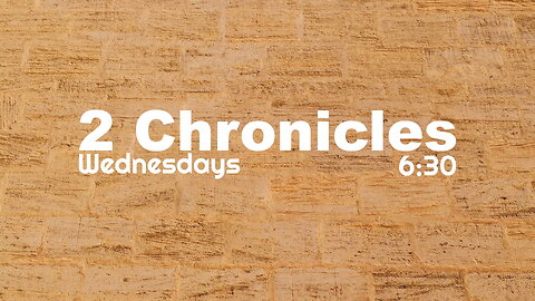 2 Chronicles 1 - Introduction