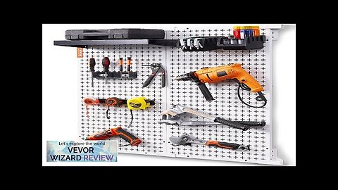 VEVOR Pegboard Wall Organizer 32" x 32" 330LBS Loading Garage Metal Pegboard Review