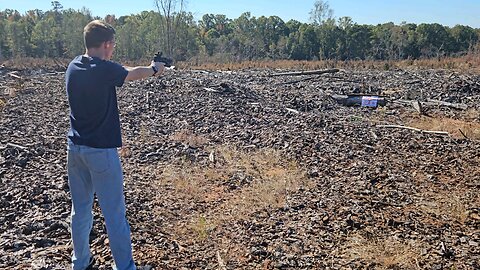 Riley shooting the FN 5.7