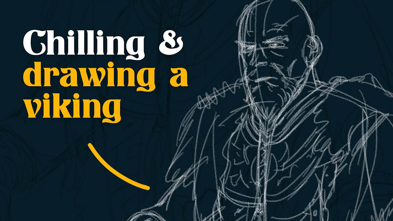 Live Drawing a Norse Warrior Character