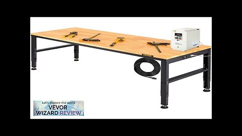 VEVOR Workbench Adjustable Height 61" x 20" Garage Table w/ 27.1 Review